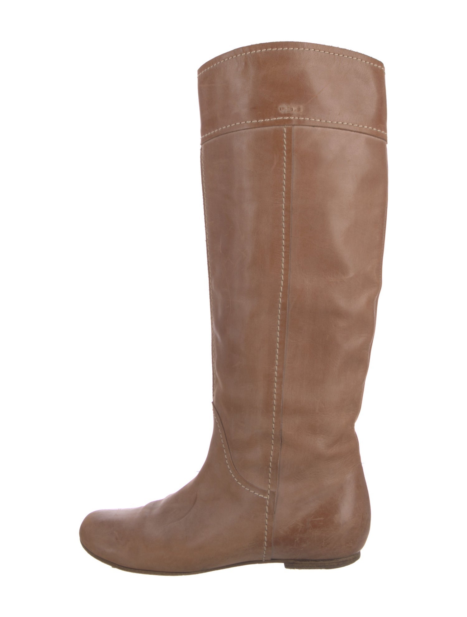 Chloé Leather Riding Boots