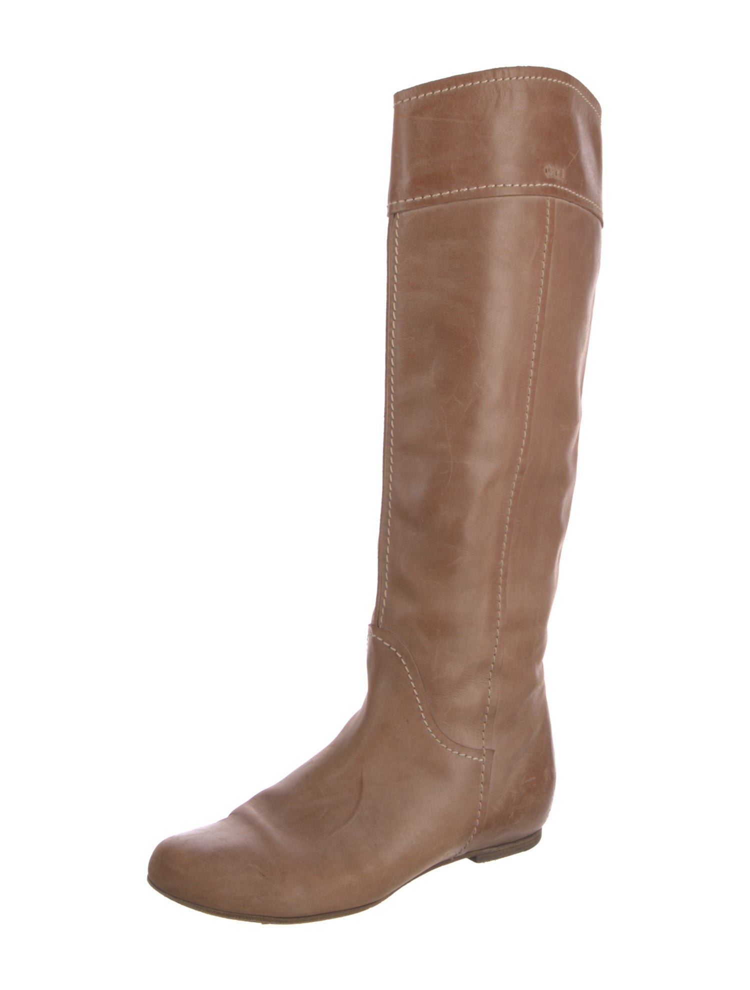 Chloé Leather Riding Boots