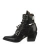 Chloé Leather Lace-Up Boots