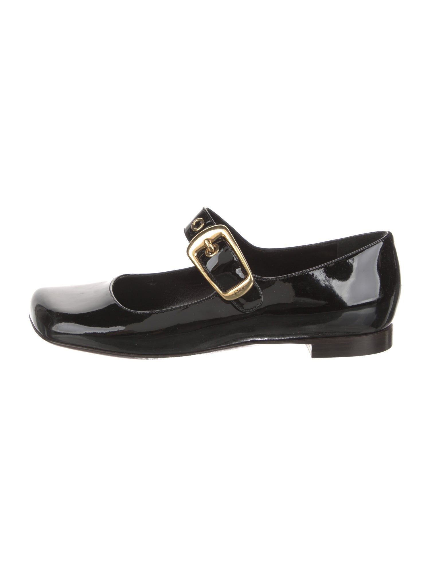 Chloé Patent Leather Mary Jane Flats
