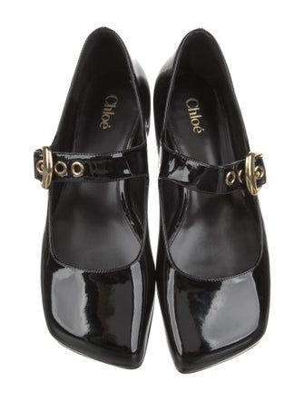 Chloé Patent Leather Mary Jane Flats