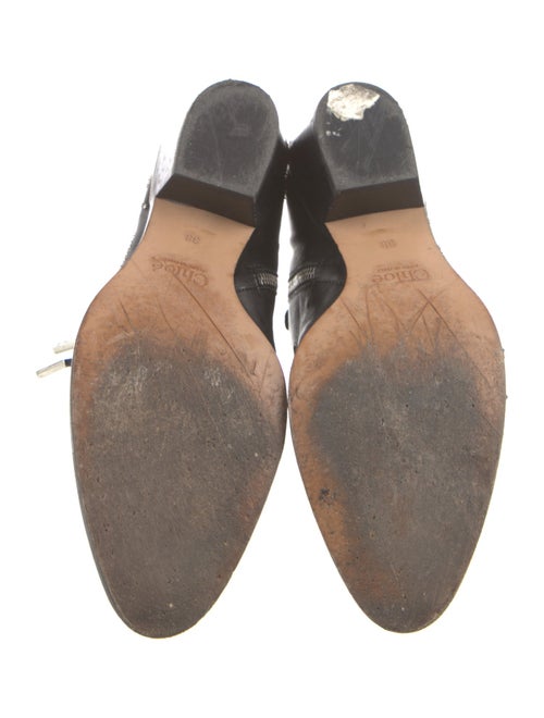 Chloé Leather Patterned Western Boots