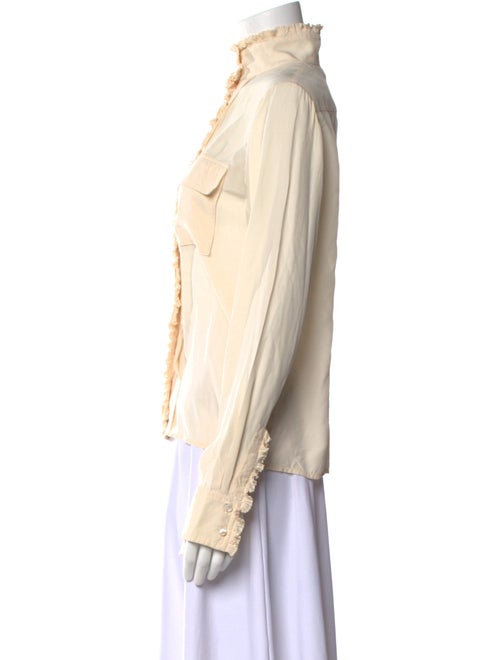 Chloé Silk Mock Neck Blouse