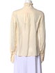 Chloé Silk Mock Neck Blouse