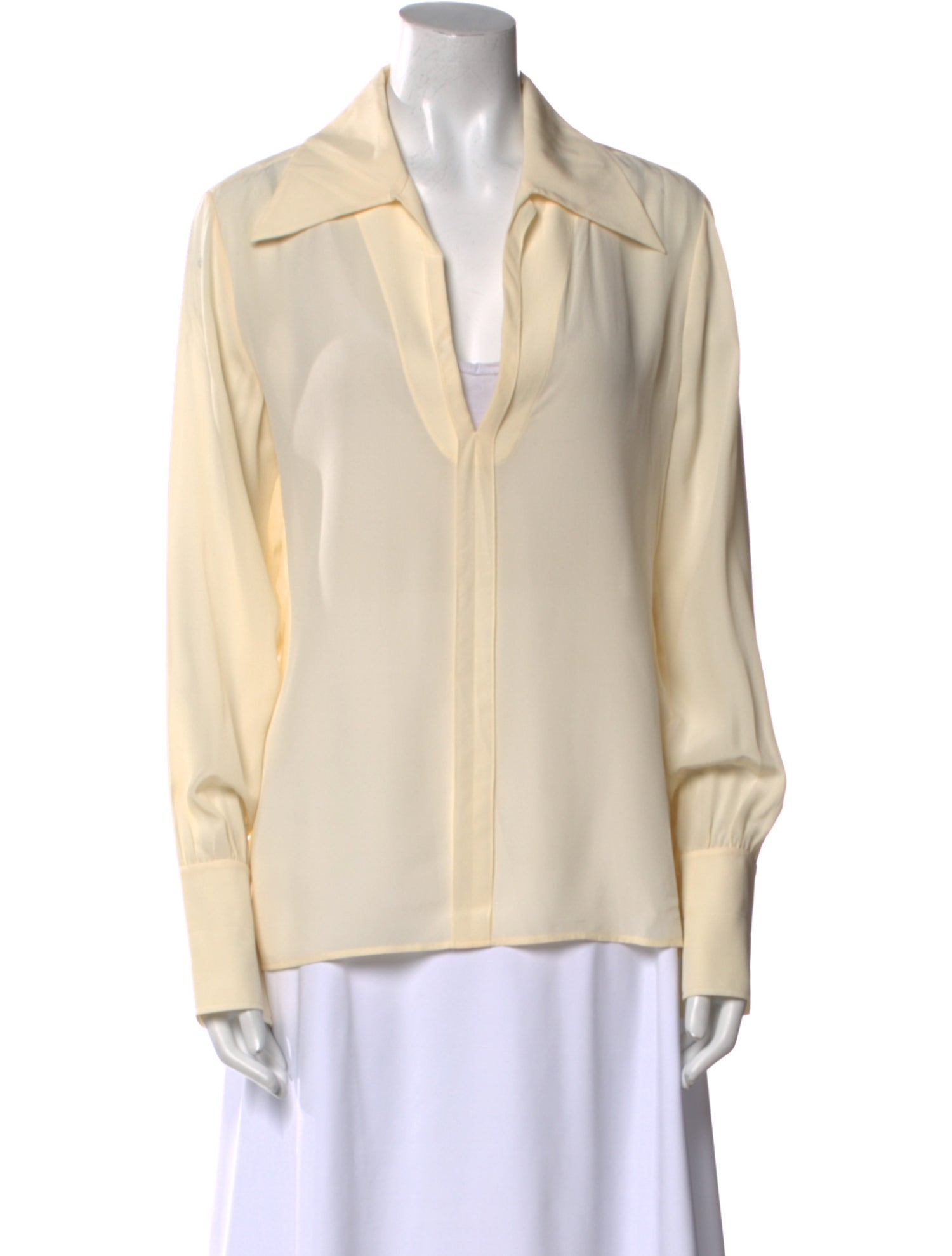 Chloé Silk V-Neck Blouse