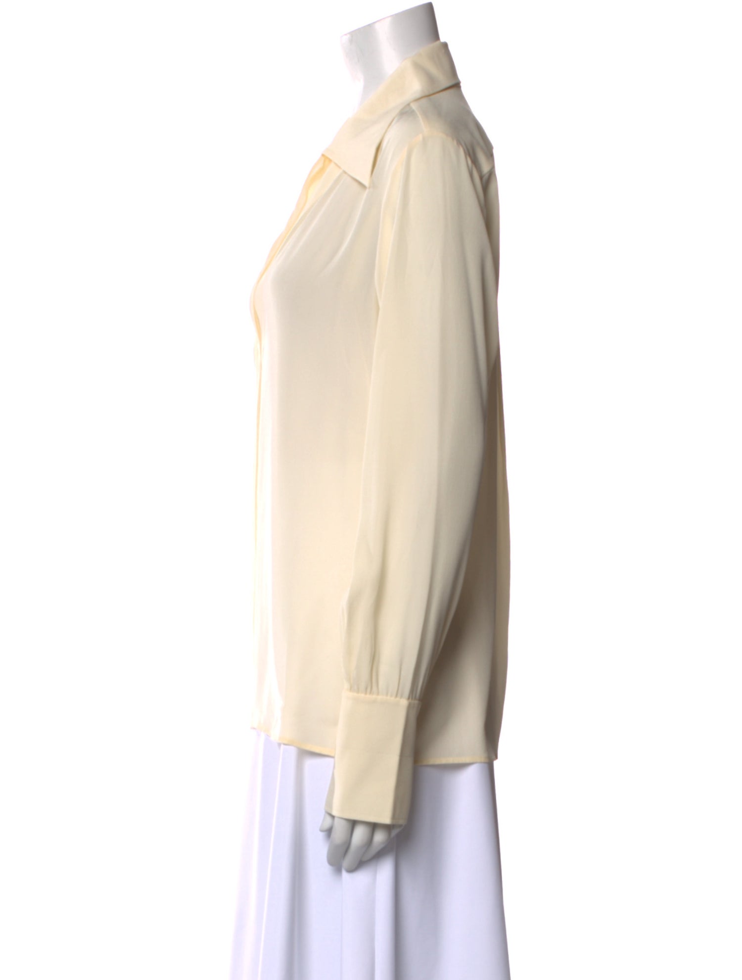 Chloé Silk V-Neck Blouse