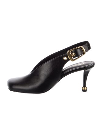 Chloé Andrea Leather Slingback Pumps