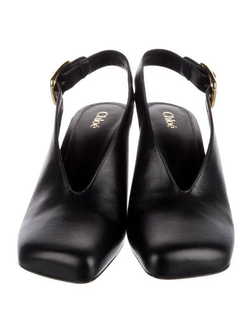 Chloé Andrea Leather Slingback Pumps