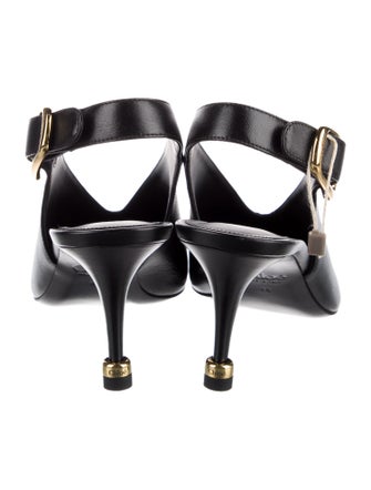 Chloé Andrea Leather Slingback Pumps