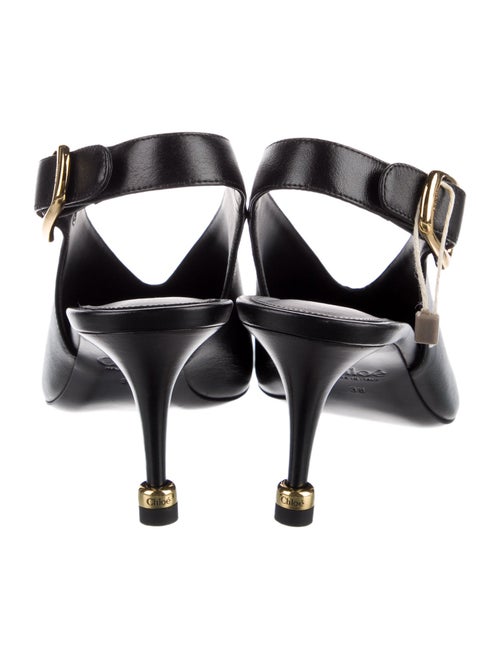 Chloé Andrea Leather Slingback Pumps