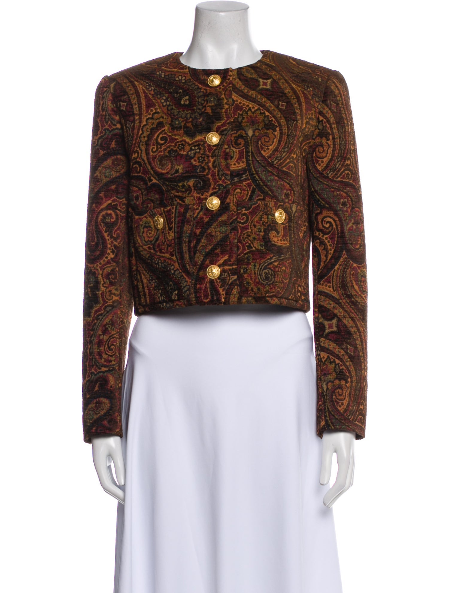 Chloé Wool Paisley Print Evening Jacket