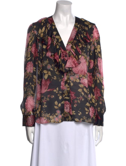 Chloé Silk Floral Print Blouse