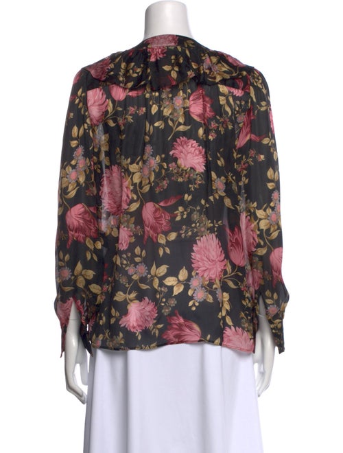 Chloé Silk Floral Print Blouse