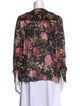 Chloé Silk Floral Print Blouse
