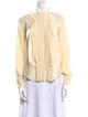 Chloé Silk Mock Neck Blouse