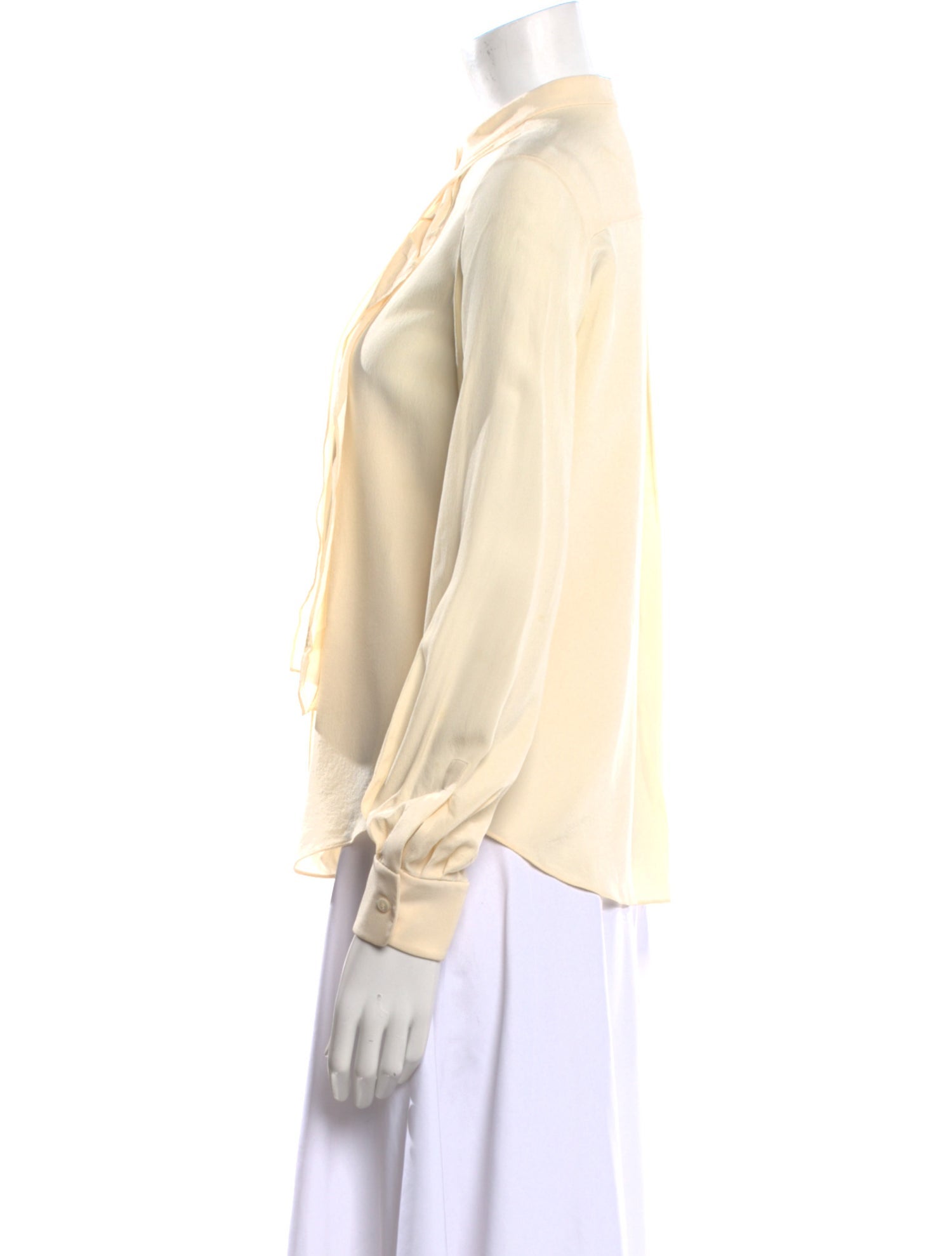 Chloé Silk Mock Neck Blouse