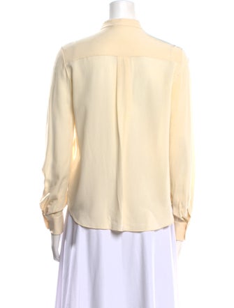 Chloé Silk Mock Neck Blouse