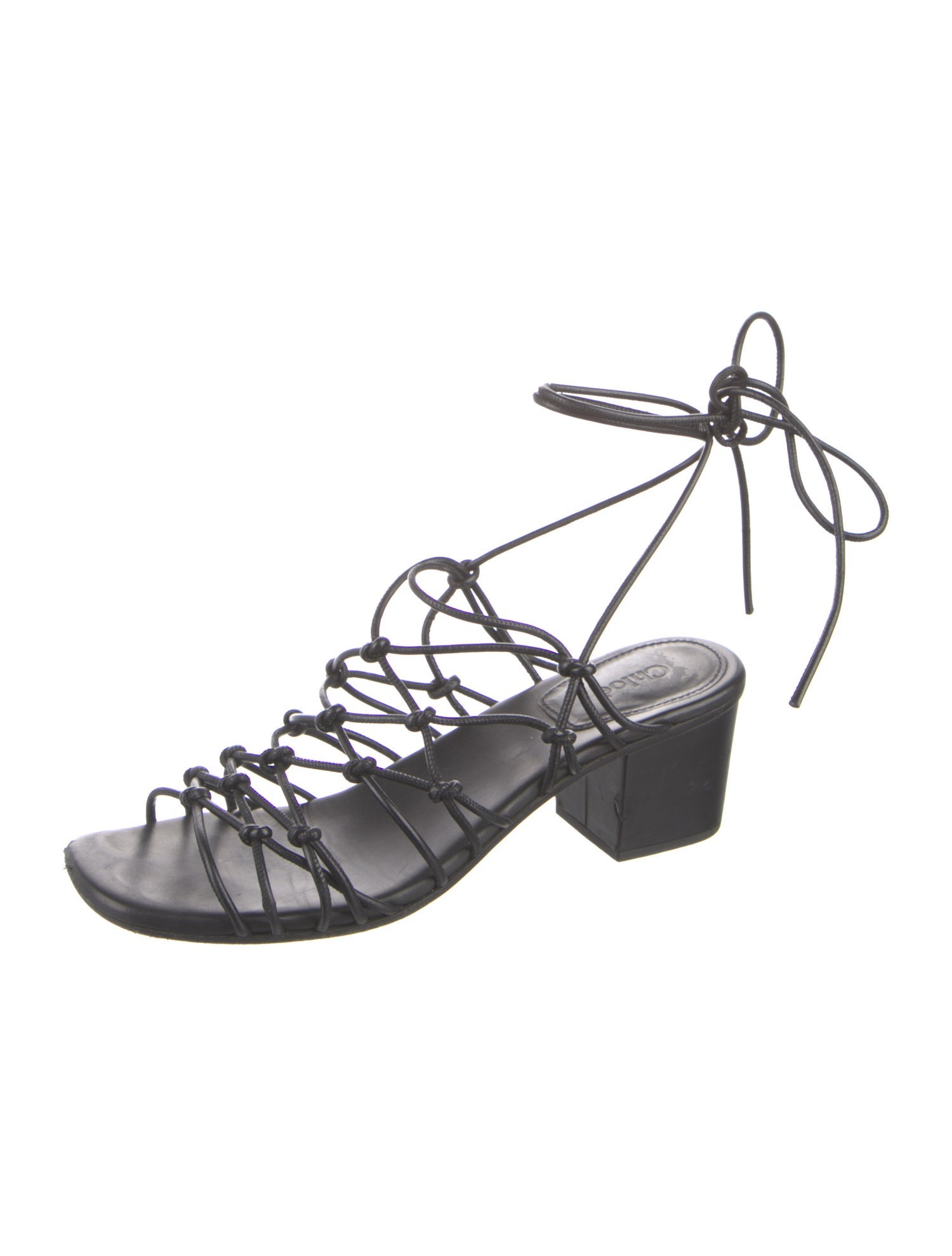 Chloé Leather Gladiator Sandals