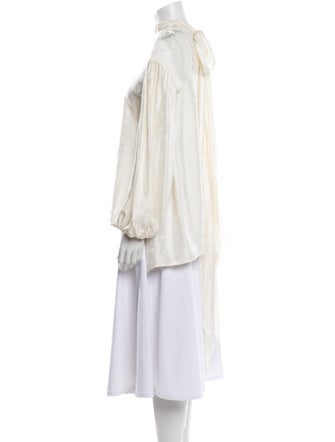 Chloé Mock Neck Long Sleeve Blouse