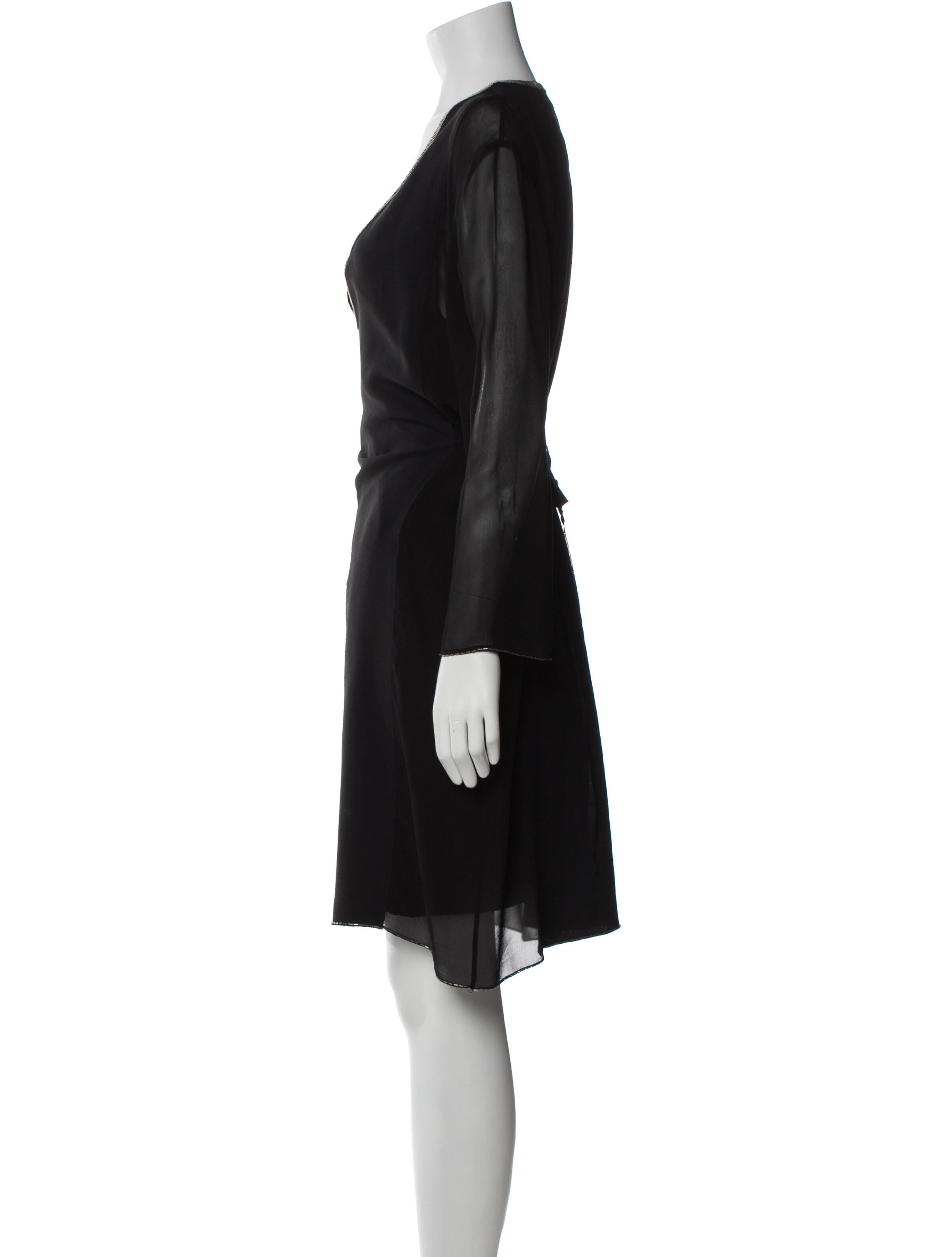 Chloé V-Neck Knee-Length Dress