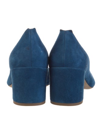 Chloé Suede Scalloped Accent Pumps