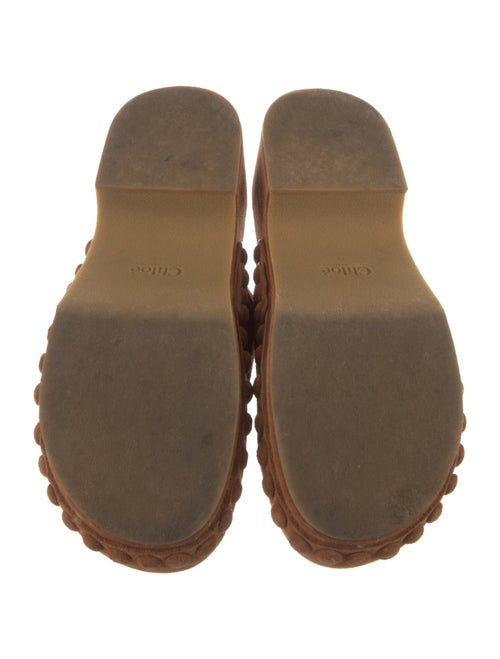 Chloé Suede Studded Accents Slides