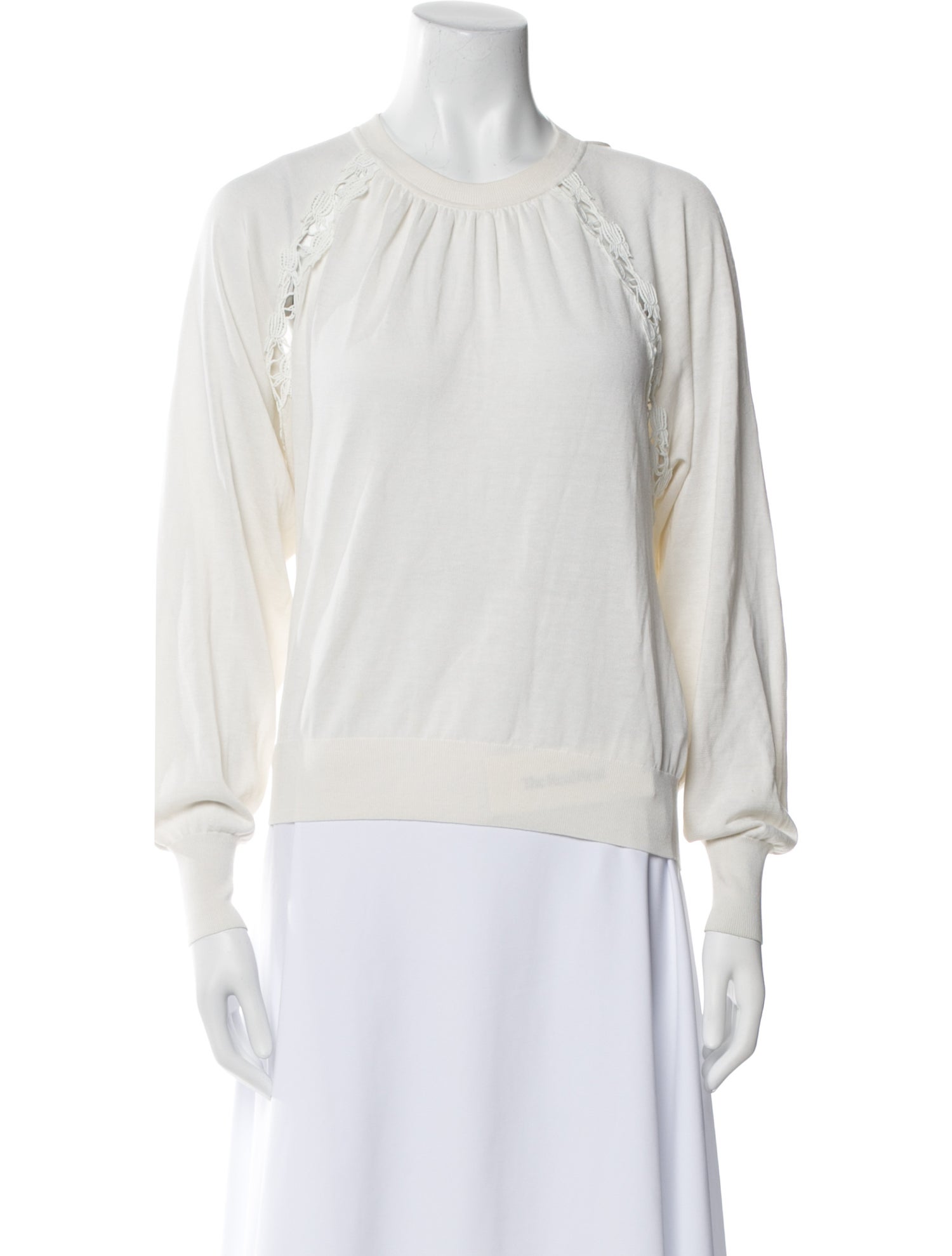 Chloé Silk Crew Neck Sweatshirt