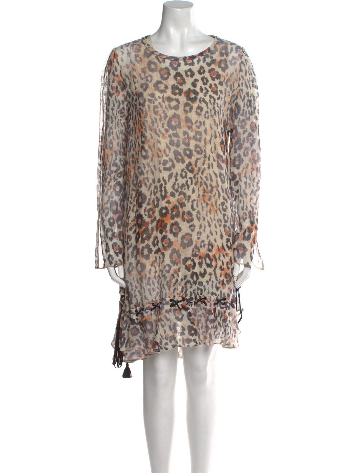 Chloé Animal Print Knee-Length Dress