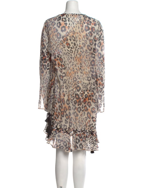 Chloé Animal Print Knee-Length Dress