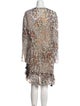 Chloé Animal Print Knee-Length Dress
