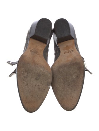 Chloé Leather Studded Accents Boots