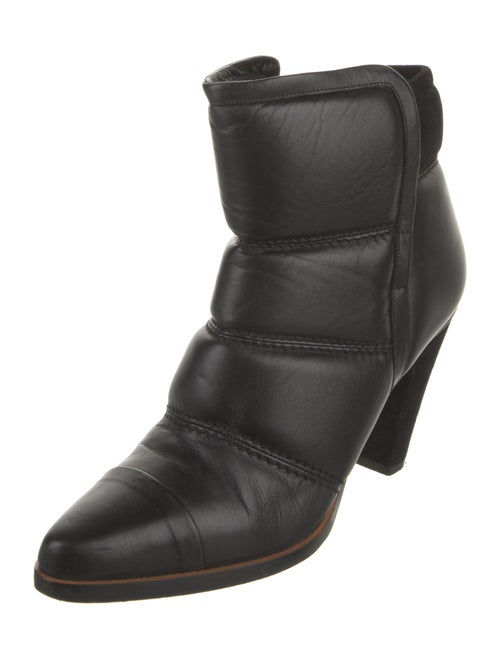 Chloé Leather Whipstitch Trim Boots