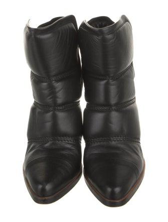 Chloé Leather Whipstitch Trim Boots