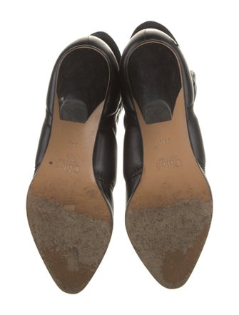 Chloé Leather Whipstitch Trim Boots