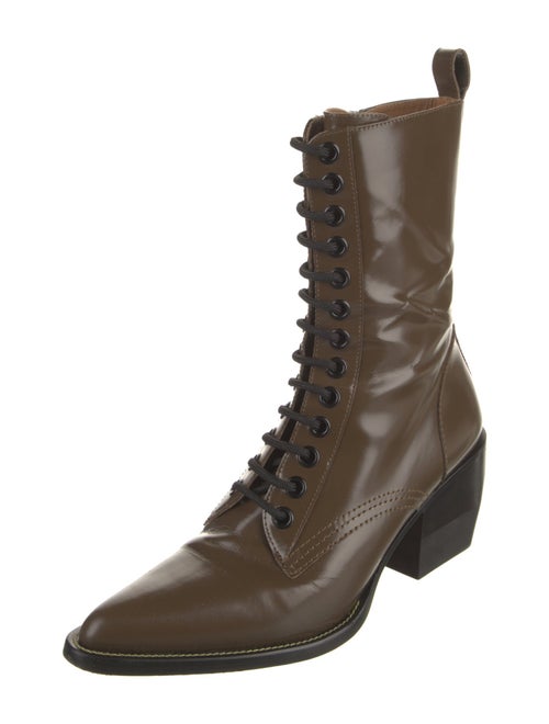 Chloé Leather Combat Boots