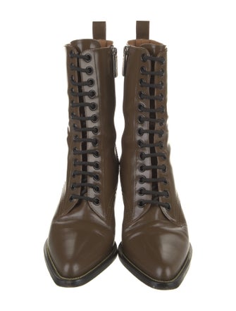 Chloé Leather Combat Boots