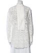 Chloé Lace Pattern Mock Neck Tunic