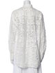 Chloé Lace Pattern Mock Neck Tunic