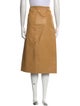 Chloé Lamb Leather Midi Length Skirt