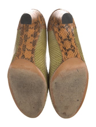 Chloé Snakeskin Animal Print Pumps