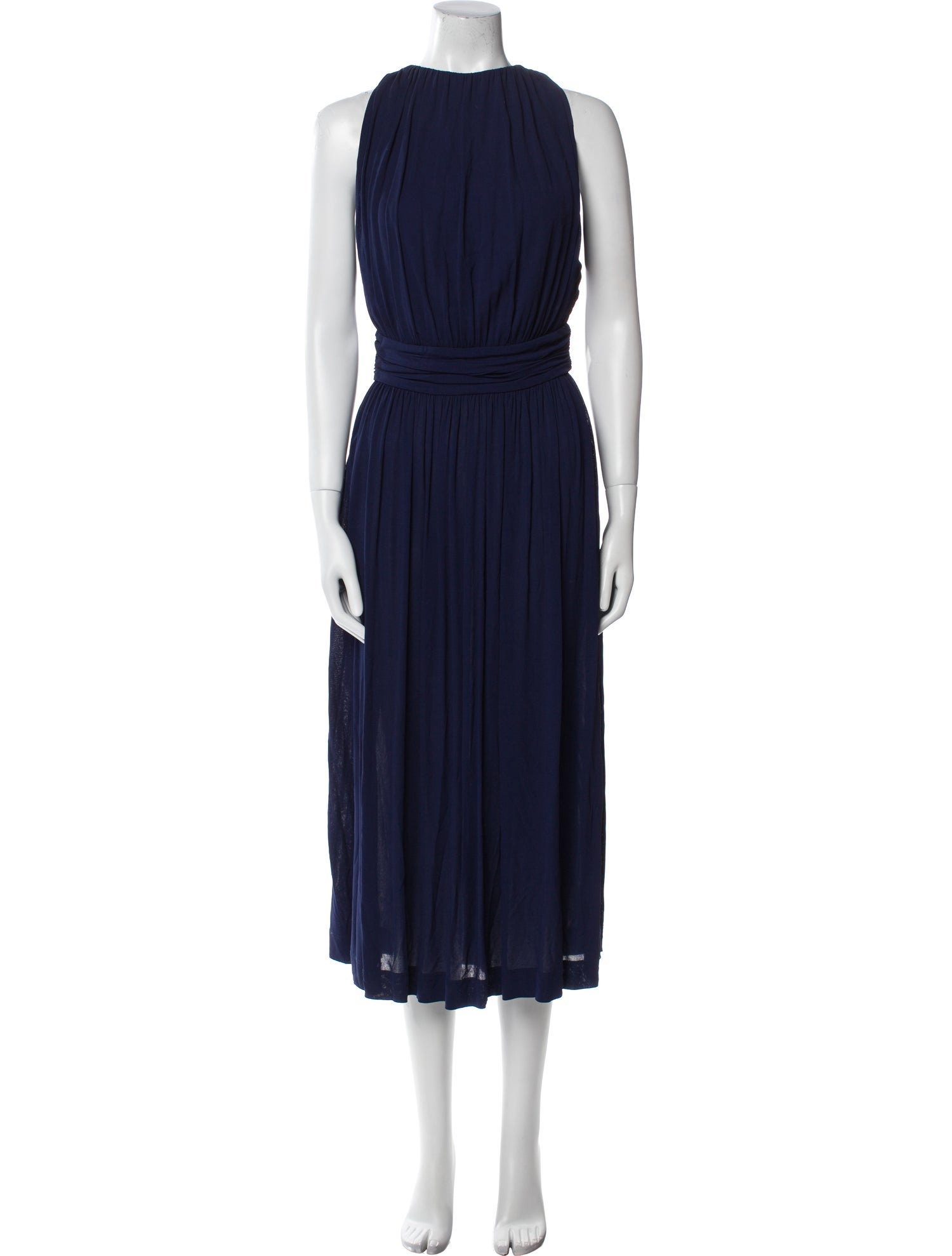 Chloé Bateau Neckline Long Dress