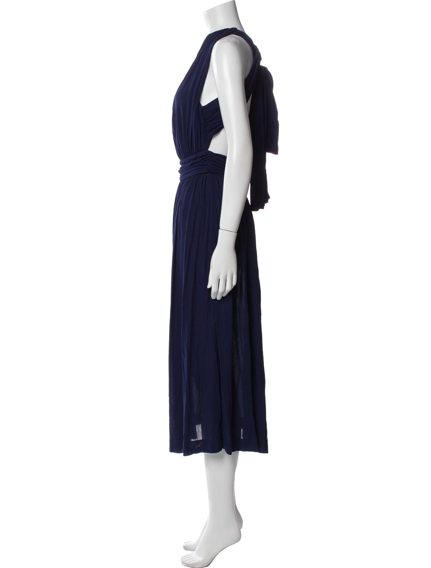 Chloé Bateau Neckline Long Dress