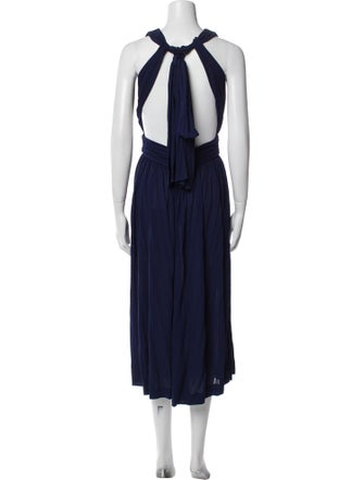 Chloé Bateau Neckline Long Dress