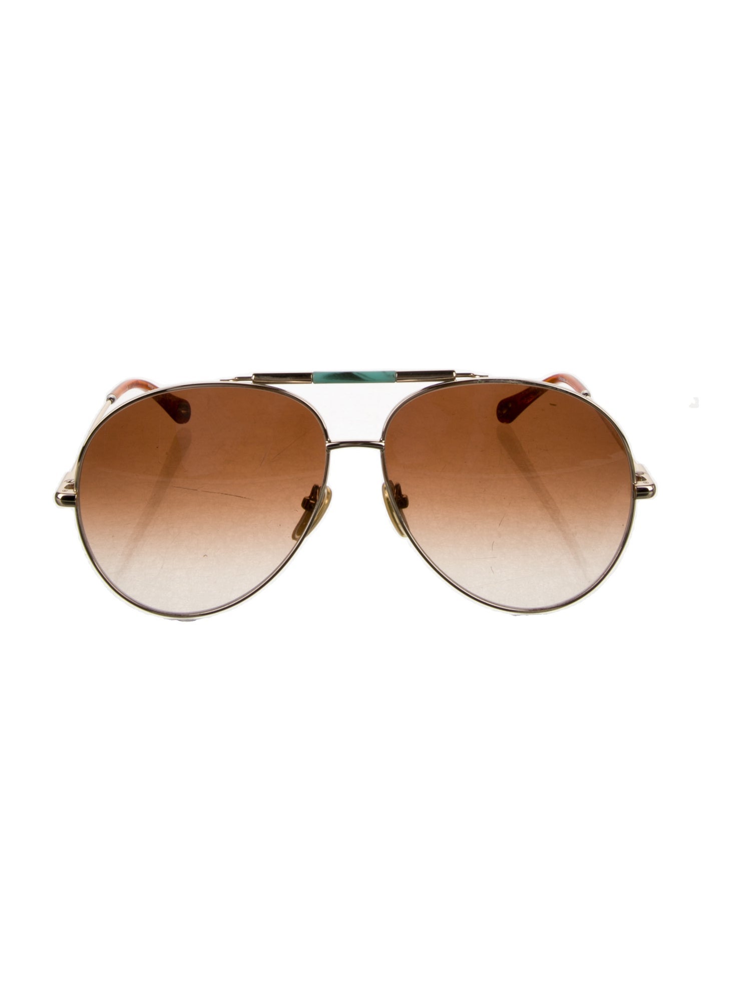 Chloé Aviator Gradient Sunglasses