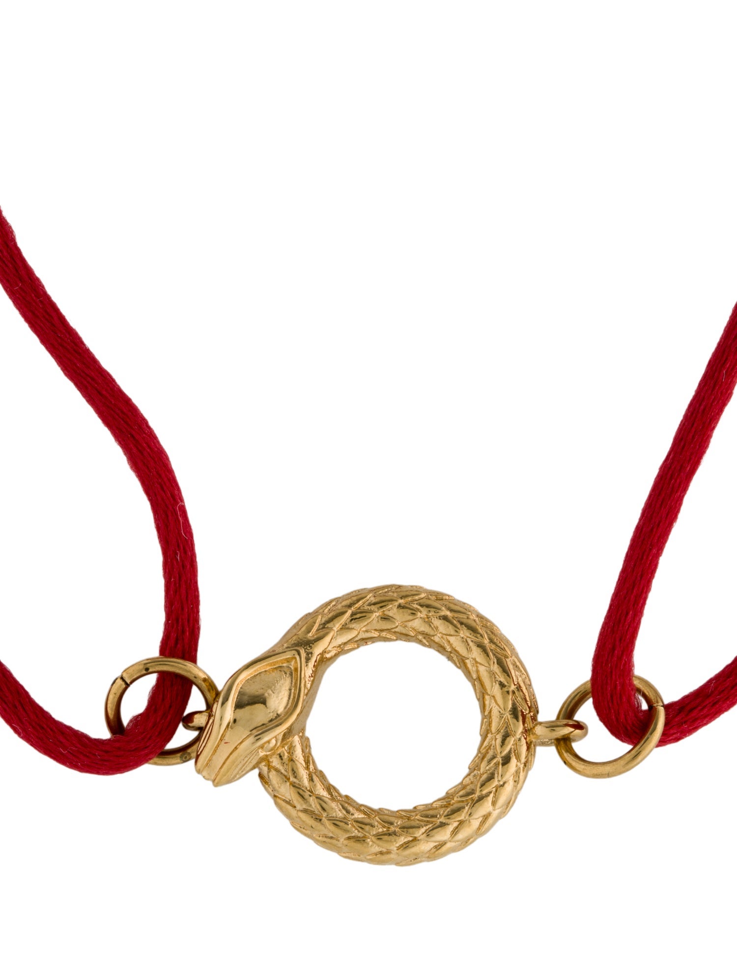 Chloé Snake Fabric Wrap Bracelet