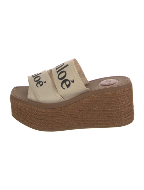 Chloé Canvas Plaid Print Espadrilles