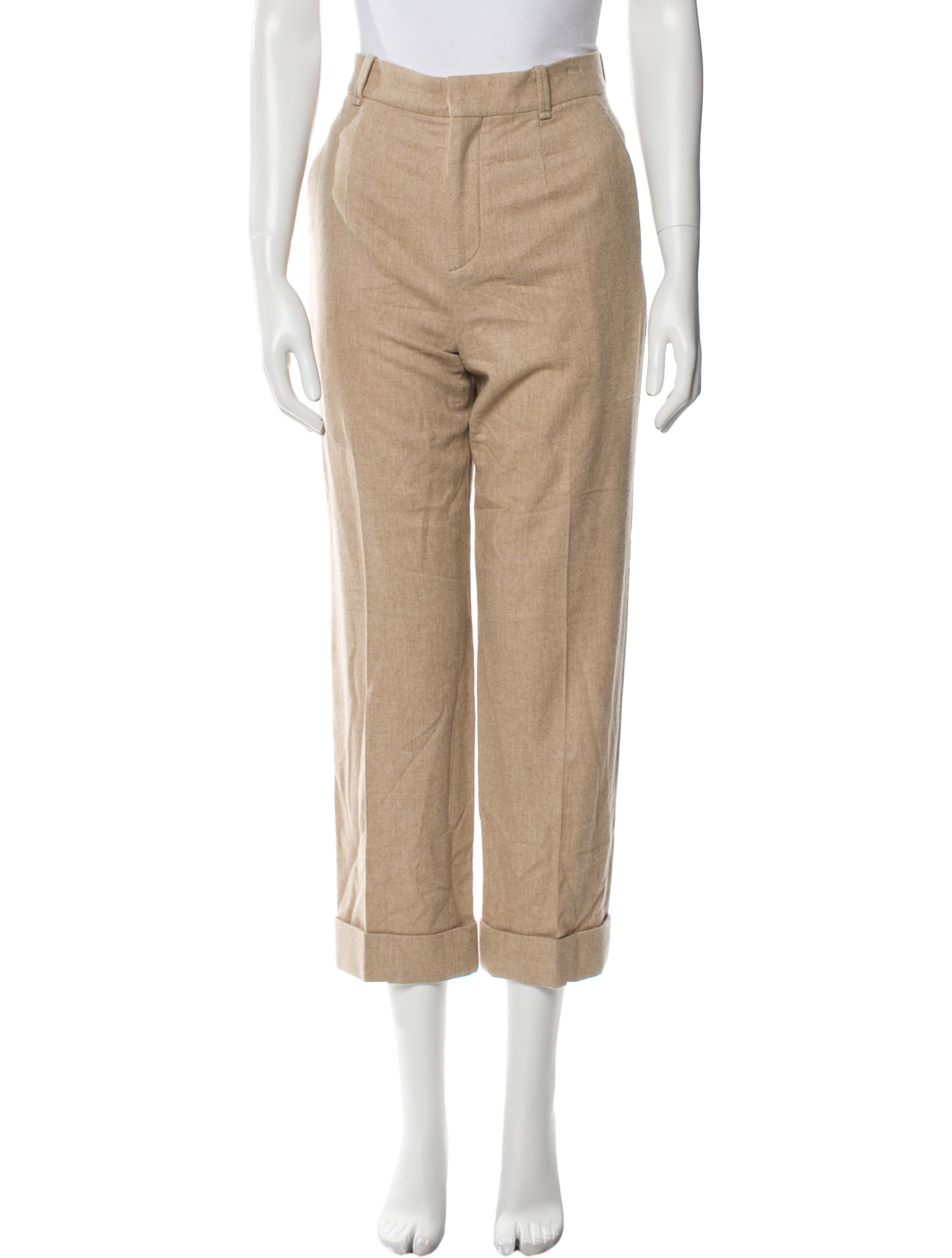 Chloé Virgin Wool Straight Leg Pants