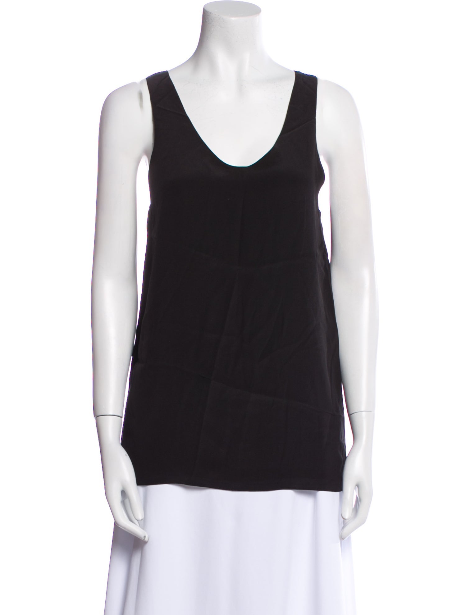 Chloé Silk Scoop Neck Top