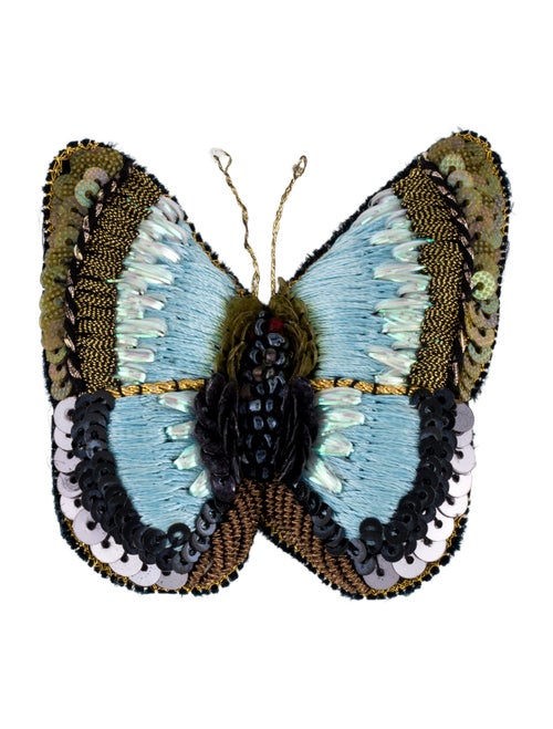 Chloé Fabric Butterfly Brooch