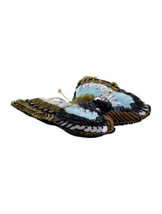 Chloé Fabric Butterfly Brooch